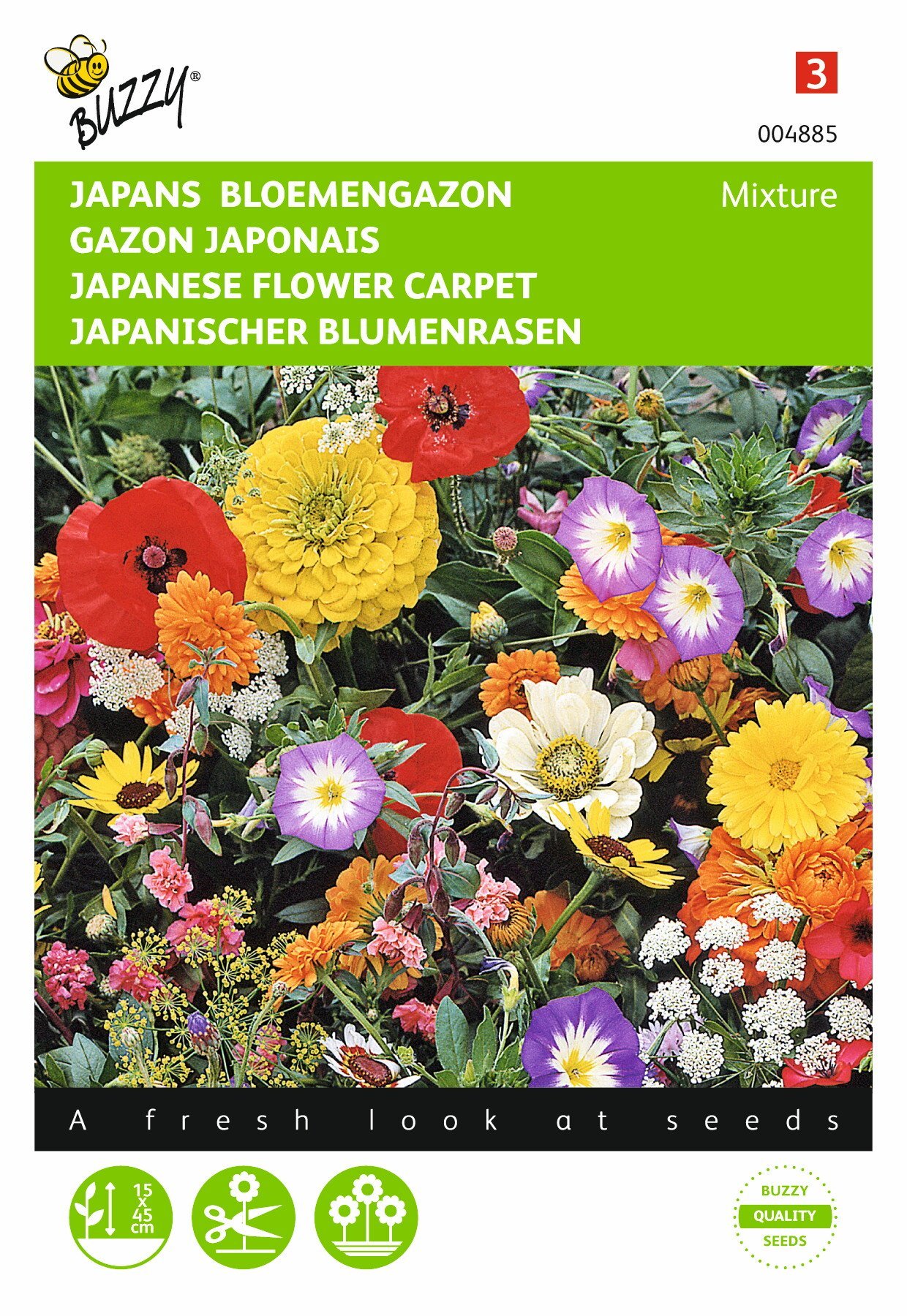 Buzzy® Japanese flower carpet Mixture