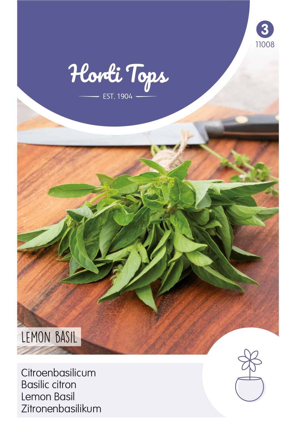 Horti Tops® Lemon Basil Ocimum Basilicum Citriodorum