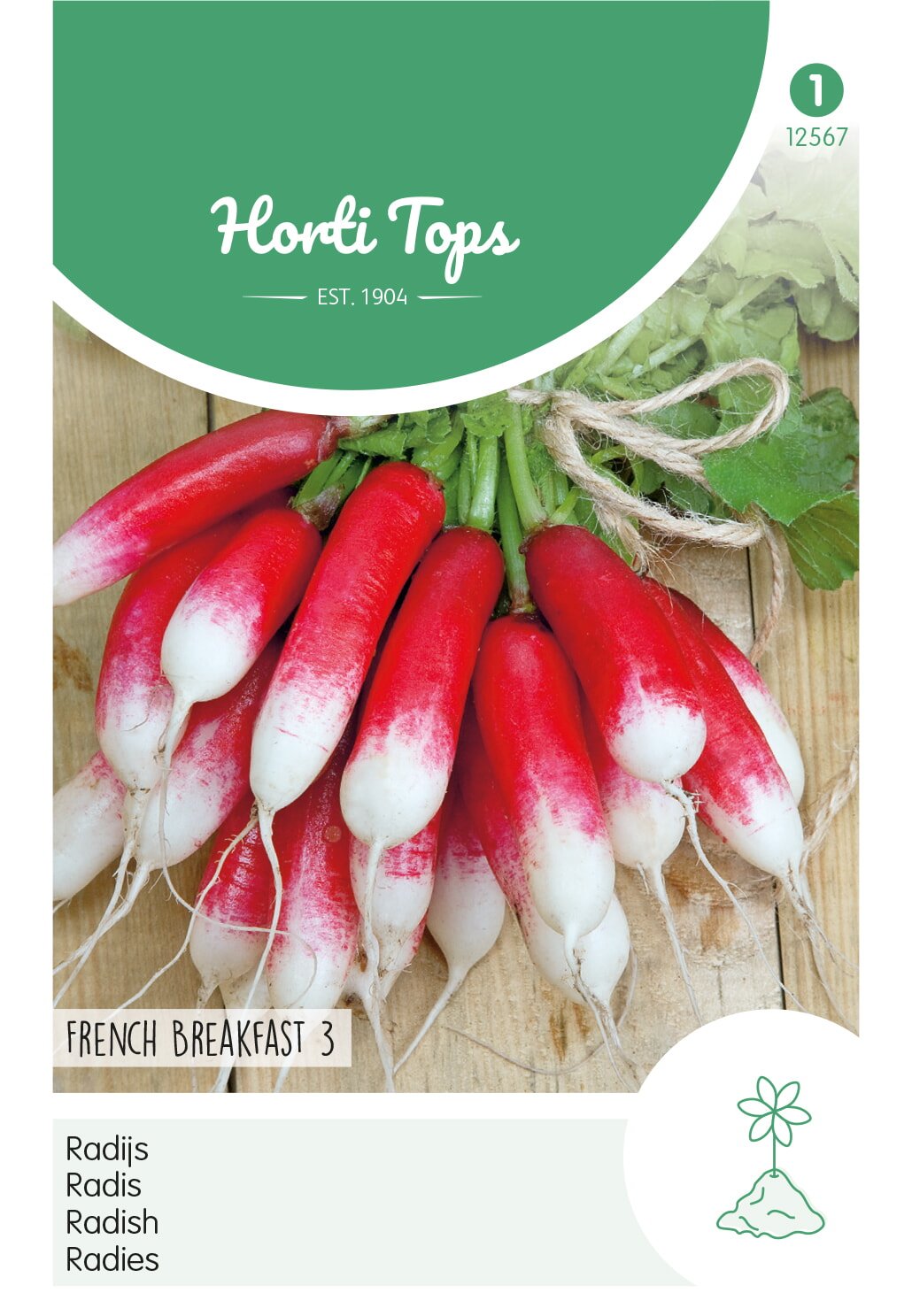 Horti Tops® Radish French Breakfast 3