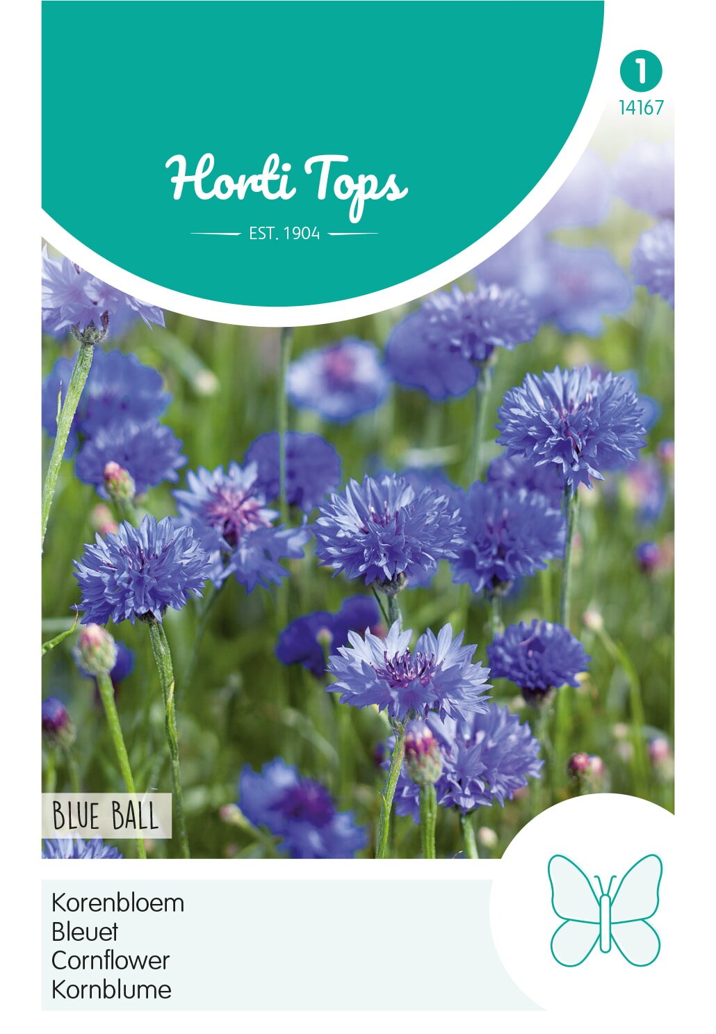 Horti Tops® Centaurea cyanus Blue Ball