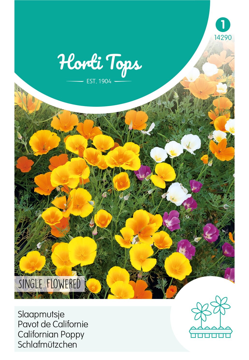 Horti Tops® Eschscholtzia Californica Single Mixed