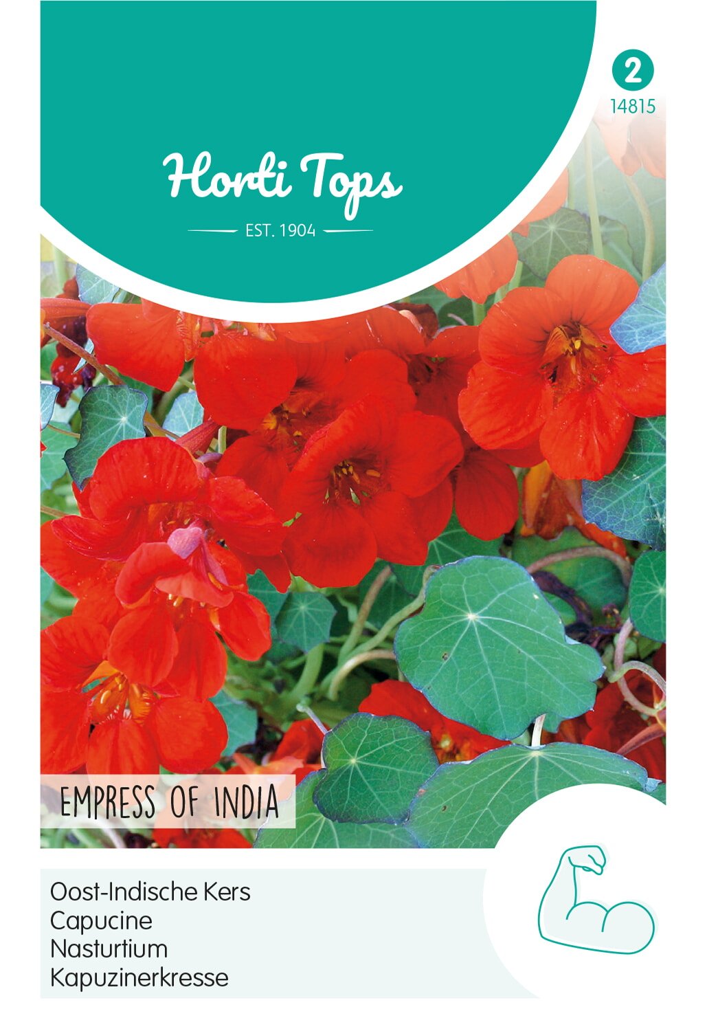 Horti Tops® Tropaeolum Nanum  Empress Of India, Scarlet